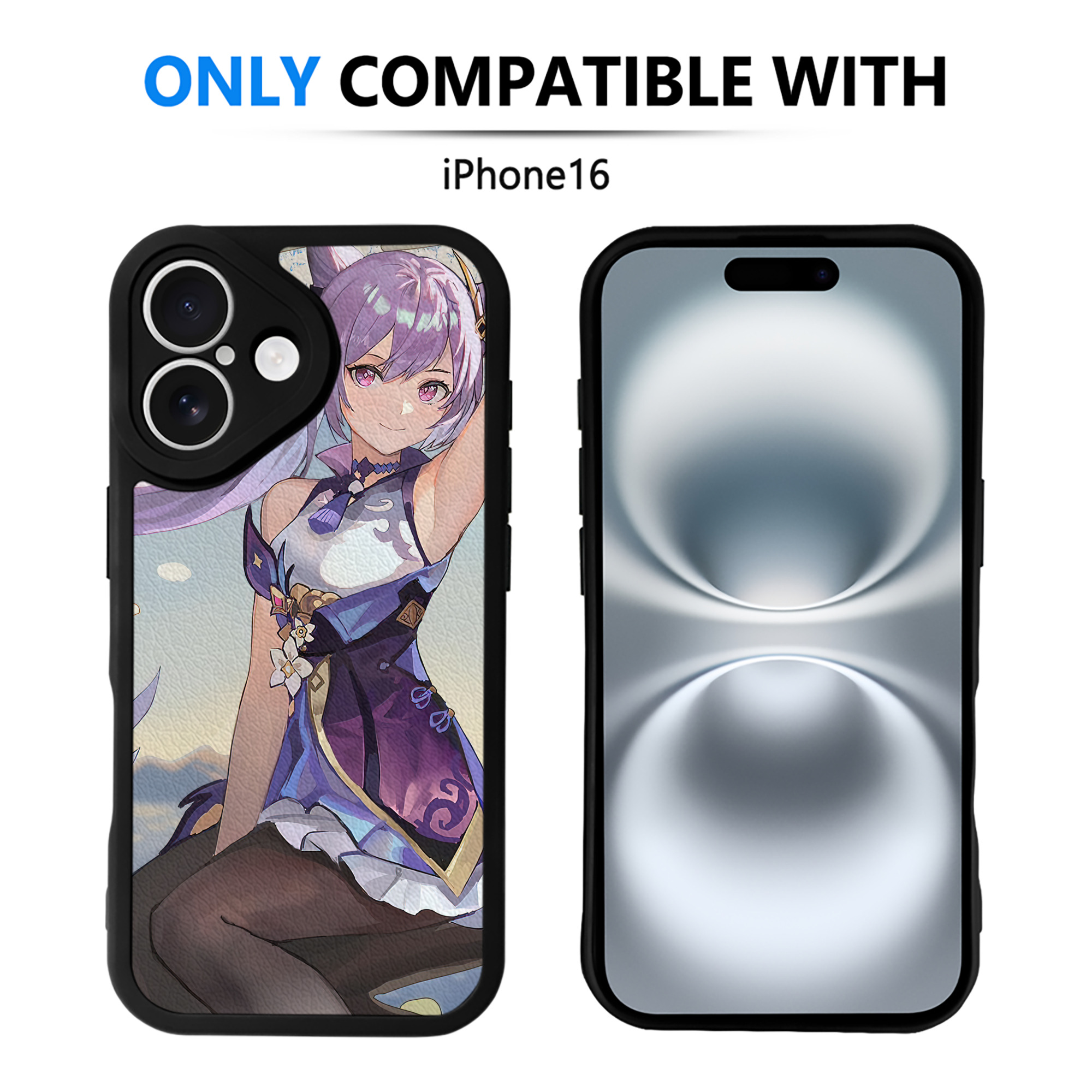 げんし神 genshin 【iPhone 16シリーズ対応】シリコンスマホケース（レザー調） 材質：シリコン